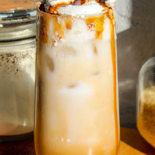 iced coconut milk mocha macchiato recipe (Starbucks copycat)